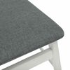 vidaXL Esszimmerstuhl 2 pcs Wei&szlig; und Grau Massives Gummiholz