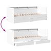 vidaXL Tagesbett mit Schubladen ohne Matratze Wei&szlig; 100x200 cm