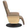 vidaXL Massagesessel mit Fu&szlig;teil Cappuccino-Braun Kunstleder