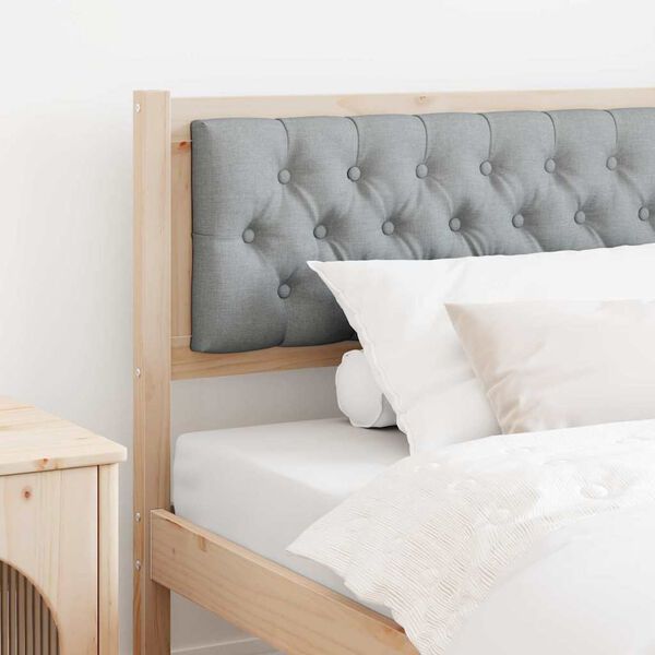 vidaXL Kopfteil Sonstiges Braun und hellgrau 100 cm Massivholz Kiefer