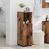 vidaXL Badezimmerschrank mit Speicher mit T&uuml;r Altholz 30 x 35 x 95 cm