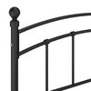vidaXL Bettgestell Schwarz Metall 160x200 cm