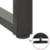 vidaXL Konsolentischbeine T-Form 2Stk. Anthrazit 38x25x(72-73)cm Stahl