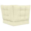 vidaXL Sofakissen f&uuml;r drau&szlig;en 3 pcs Creme Polyester