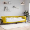 vidaXL Tagesbett mit Matratze Gelb 100x200 cm Samt