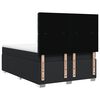 vidaXL Boxspringbett mit Matratze Schwarz 140x200 cm Kunstleder