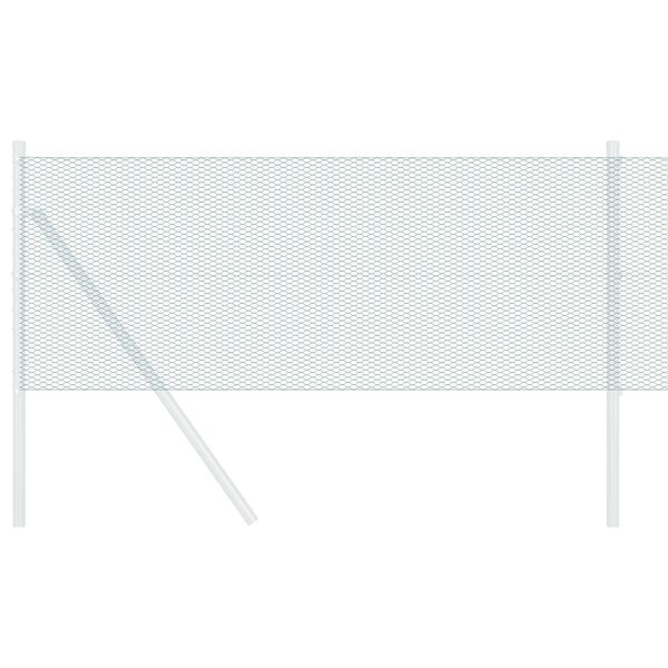 vidaXL Hexagonzaun Gr&uuml;n 0,6 x 10 m PVC