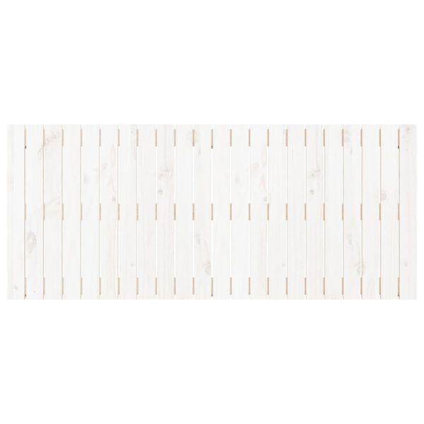 vidaXL Wand-Kopfteil Wei&szlig; 140x3x60 cm Massivholz Kiefer