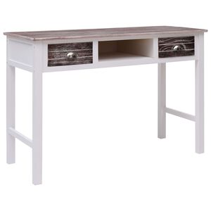 vidaXL Schreibtisch Braun 110 &times; 45 &times; 76 cm Holz