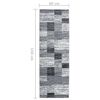 vidaXL Teppichl&auml;ufer BCF Grau 60x200 cm