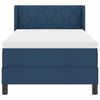 vidaXL Boxspringbett mit Matratze mit Matratze Blau 100 x 200 cm