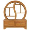 vidaXL Schrank mit Yin-Yang-Regal 68x26x83 cm Teak Massivholz