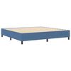 vidaXL Plattformbettgestell Blau 200 x 200 cm Stoff