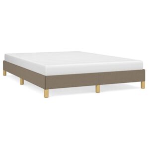 vidaXL Bettgestell ohne Matratze Taupe 160x200 cm Stoff