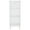 vidaXL Sideboard Hochglanz-Wei&szlig; 34,5x32,5x90 cm Holzwerkstoff