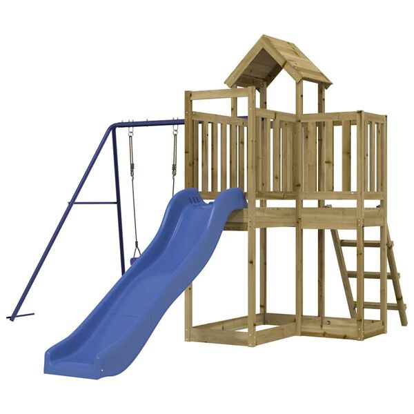 vidaXL Spielturm Impr&auml;gniertes Kiefernholz