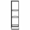 vidaXL Blumenst&auml;nder 4-Etagen 43x22x76 cm Schwarz Metall