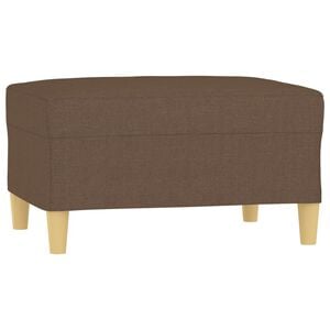 vidaXL Fu&szlig;hocker Braun 70x55x41 cm Stoff