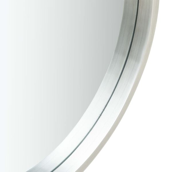 vidaXL Wandspiegel mit G&uuml;rtel 50 cm Silbern