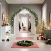 vidaXL Weihnachtsgirlande Geschm&uuml;ckt mit Kugeln und LED-Lichtern 10 m