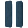 vidaXL Kopfteil mit Ohren Dunkelblau 103x16x78/88 cm Samt