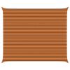 vidaXL Sonnensegel Orange und Braun 6 x 5 m 100 % Polyester Oxford