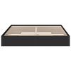 vidaXL Bettgestell mit Schubladen Schwarz 200x200 cm Holzwerkstoff