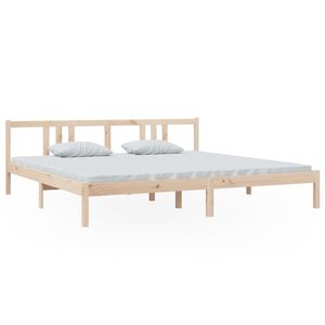 vidaXL Massivholzbett ohne Matratze 200x200 cm