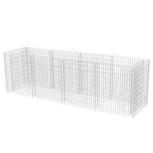 vidaXL Gabionen-Hochbeet Stahl 360&times;90&times;100 cm