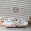 DUTCH WALLCOVERINGS Tapete Geometric Wei&szlig; und Schwarz