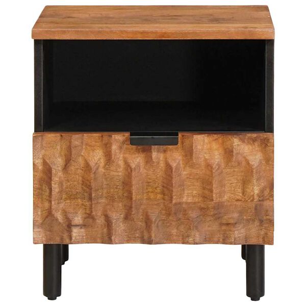 vidaXL Nachttisch Braun 40 x 33 x 46 cm Massivholz Mango