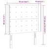 vidaXL Kopfteil mit Ohren Wei&szlig; 93x16x118/128 cm Kunstleder
