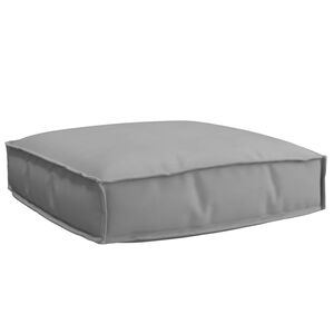 vidaXL Kissen Grau 60 x 60 x 12 cm Oxford-Stoff