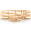 vidaXL 5-tlg. Garten-Lounge-Set Massivholz Kiefer