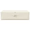 vidaXL Aufbewahrungsbox Stoff 70x40x18 cm Creme