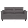 vidaXL 2-Sitzer-Sofa Grau 120 cm Kunstleder