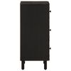 vidaXL Beistellschrank Schwarz 40x33x75 cm Massivholz Mango