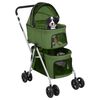 vidaXL Hundewagen für 2 Hunde Faltbar Grün 83x48x97 cm Oxford-Gewebe
