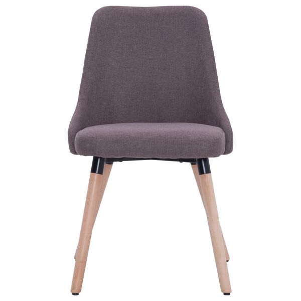 vidaXL Esszimmerst&uuml;hle 6 Stk. Taupe Stoff