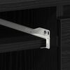 vidaXL Schreibtisch mit Speicher Schwarz Eichen-Optik 140 x 50 x 76 cm