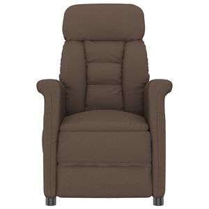 vidaXL Massagesessel Braun 96,5 x 70,5 x 95 cm Mikrofaser