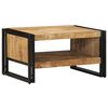 vidaXL Couchtisch 70x50x38 cm Raues Massivholz Mango