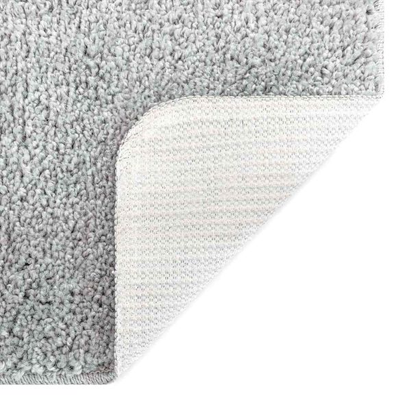 vidaXL Rutschfeste Badmatte Grau 60 x 90 cm PP