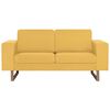 vidaXL 2-Sitzer-Sofa Stoff Gelb