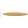 vidaXL Tischplatte Eichenholz Massiv Rund 23 mm 700 mm