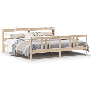 vidaXL Bettgestell mit Kopfteil ohne Matratze 200x200 cm