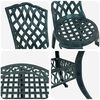 vidaXL Garten Essgruppe 5 pcs Gr&uuml;n Aluminium