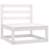 vidaXL 6-tlg. Garten-Lounge-Set Wei&szlig; Kiefer Massivholz
