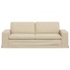 vidaXL Sofa Creme Gesamtabmessungen: 222 x 80 x 82 cm (B x T x H) Samt