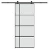 vidaXL Schiebet&uuml;r mit Beschlag 90x205 cm ESG-Glas & Aluminium